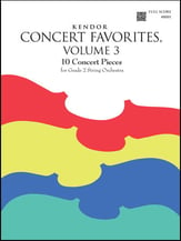 Kendor Concert Favorites - Volume 3 Conductor string method book cover